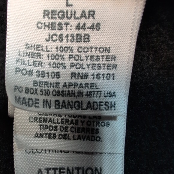 Berne Jacket Mens L Brown Hood Canvas Barn Chore Coat Work Pockets Farmer Seed - Picture 7 of 16